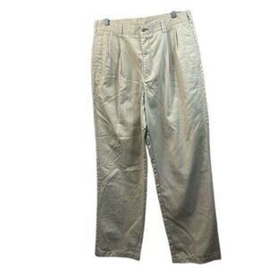 Vintage Tommy Hilfiger men  Pleated Khaki Dress Pants W34 L32‎